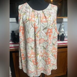 EUC-Context Beautiful Floral Sleeveless Top (Lord & Taylor)
